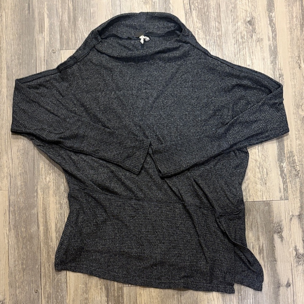 We The Free Charcoal Knit Top